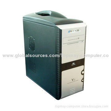 ATX Computer Case with 4 CD-ROM Drive Bay on Front Panel, Made of 0.5mm SECC Material